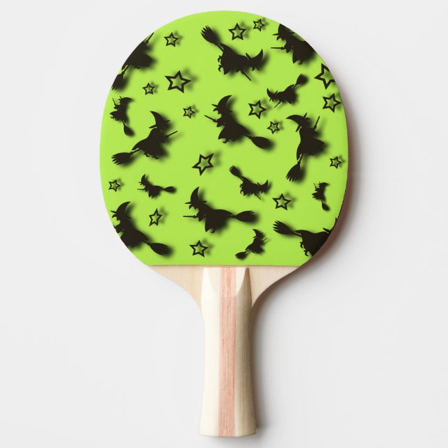 Zu Halloween Abend 3D unter Sternen fliegen Tischtennis Schläger (Vorderseite)