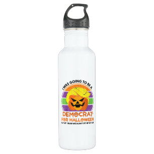 Zu Halloween Funny Trumpkin als Demokrat Edelstahlflasche