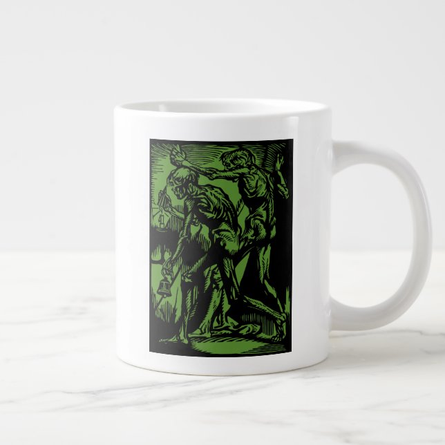 Zu Halloween-Horror toter Bergleute Jumbo-Tasse (Rechts)