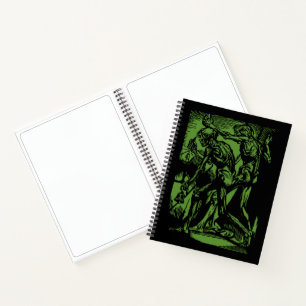 Zu Halloween-Horror toter Bergleute Notizbuch