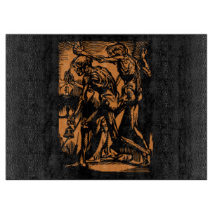 Zu Halloween-Horror toter Bergleute Schneidebrett