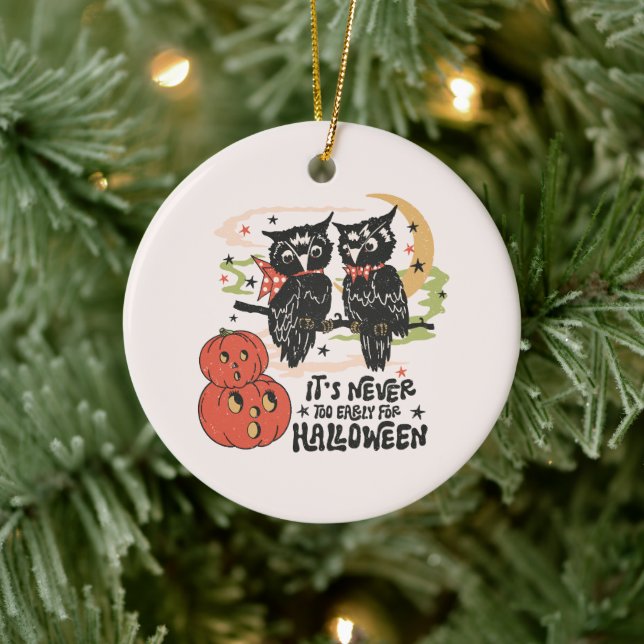 Zu Halloween ist es nie zu früh Keramik Ornament (Baum)
