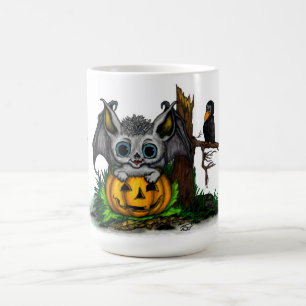 zu Halloween , Niedlichem Fleet und Raven gewartet Verwandlungstasse