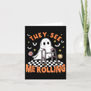 Zu Halloween sehen sie, wie ich die Spo rollte Karte
