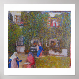 Zu Hause bei den Leuten in Klimts Haus Poster