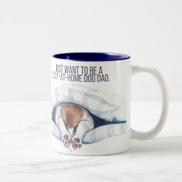 Zu-Hause-Hunde-Vater-Tasse Zweifarbige Tasse