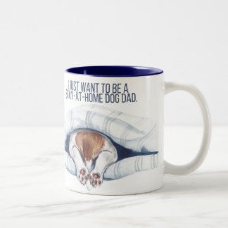 Zu-Hause-Hunde-Vater-Tasse Zweifarbige Tasse