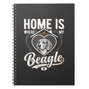 Zu Hause ist da, wo mein Beagle ist_1 Notizblock