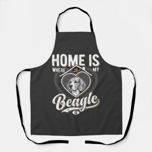 Zu Hause ist da, wo mein Beagle ist_1 Schürze