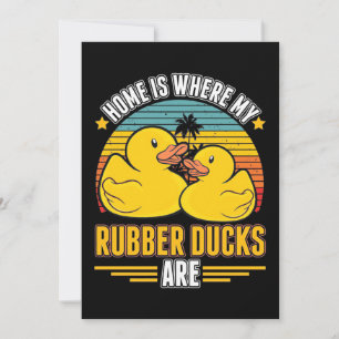 Zu Hause ist da, wo meine Gummienten sind Einladung