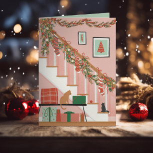 Zu Hause ist dort, wo die Strümpfe sind Feiertagskarte