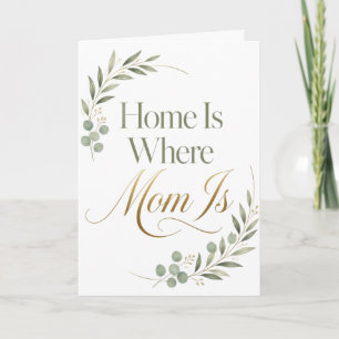 Zu Hause ist dort, wo Mama ist - Muttertag Karte