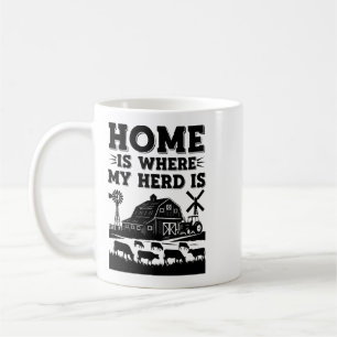Zu Hause ist dort, wo meine Herde ist Kaffeetasse