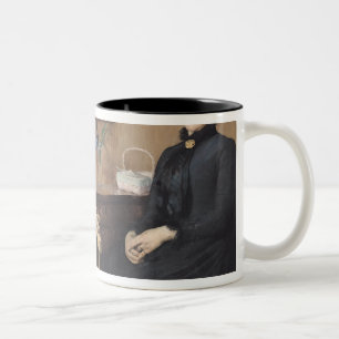 Zu Hause oder Intimität, 1885 Zweifarbige Tasse