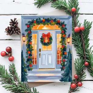 Zu Hause zu Weihnachten   Aquarellmalerei