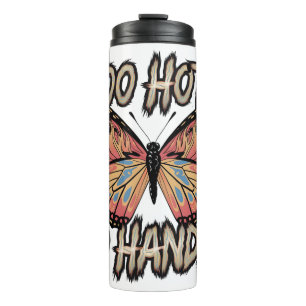 Zu heiß, um Schmetterlingsdesign zu handhaben: küh Thermosbecher
