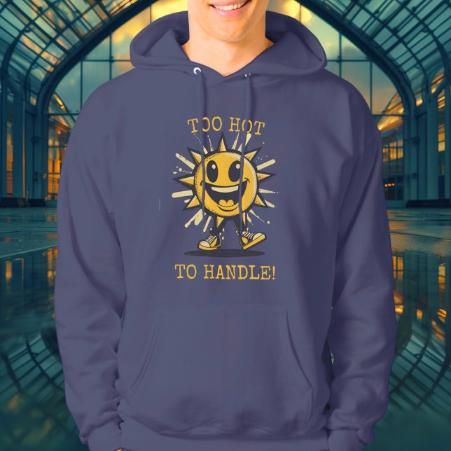 Zu heiß zu bewältigen! - Größe von Sun Hoodie (Von Creator hochgeladen)