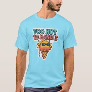 Zu heiß zum Anfassen – Schmelzende Sonnen-Eiscreme T-Shirt