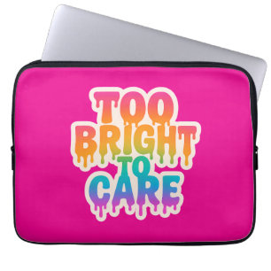 Zu hell zur Pflege - Typografie des Neon-Tropfens  Laptopschutzhülle