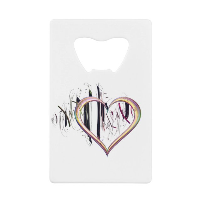 Zu Herzen wahr sein Geldbeutel Flaschenöffner (Vorderseite)