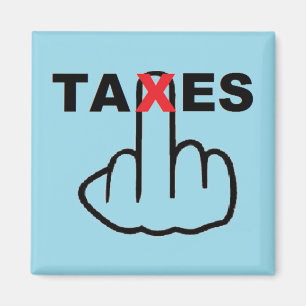 zu hohe Steuern Magnet