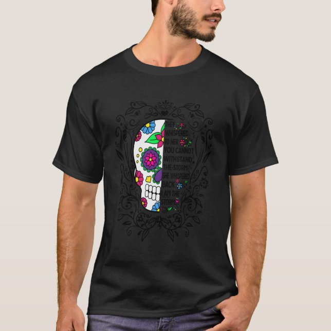 Zu ihr flüstert man nicht gegen den Sturm u T-Shirt (Vorderseite)