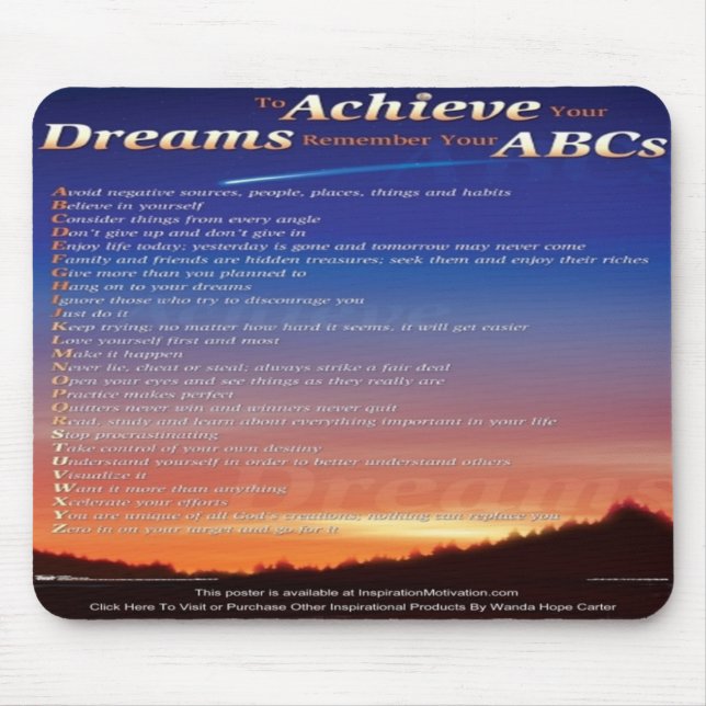 Zu Ihr Träume… (Sternschnuppe) mousepad erzielen (Vorne)