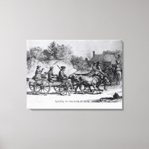 Zu im Jahre 1776 sich treffen gehen, 1876 Leinwanddruck