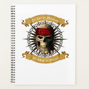 Zu irren ist menschlich zu ARR ist Piratenschädel  Planer