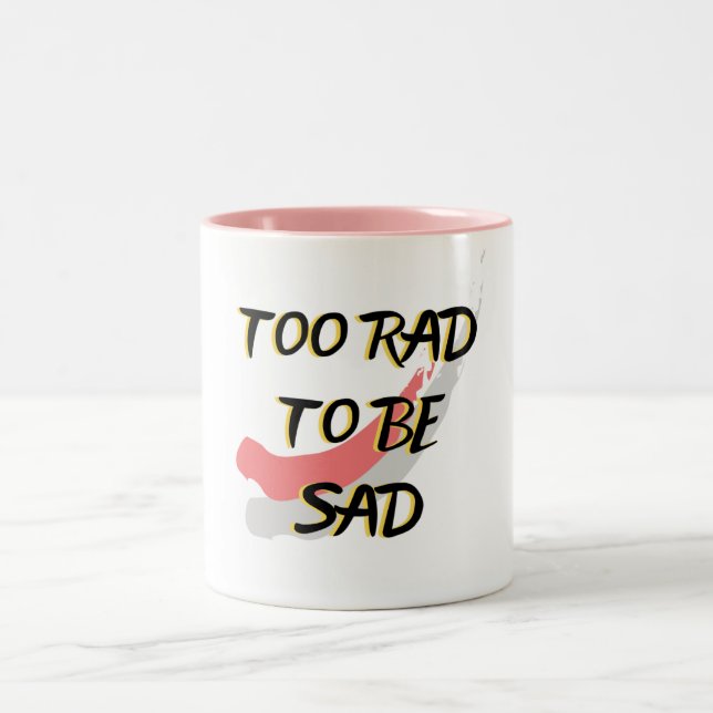 ZU KRASS, UM GESAGT ZU WERDEN ZWEIFARBIGE TASSE (Mittel)