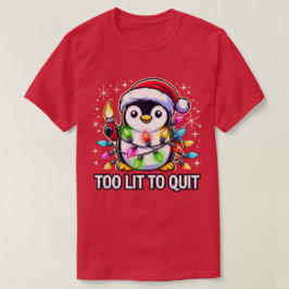 Zu lange, um den Weihnachtspenguin zu beenden T-Shirt
