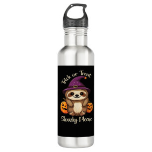Zu lazy, um Beängstigend Niedliches Halloween Clas Edelstahlflasche