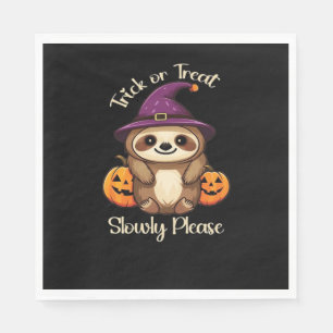 Zu lazy, um Beängstigend Niedliches Halloween Clas Serviette
