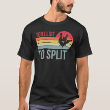 Zu Legit, um den Bowling Retro Vintag zu teilen