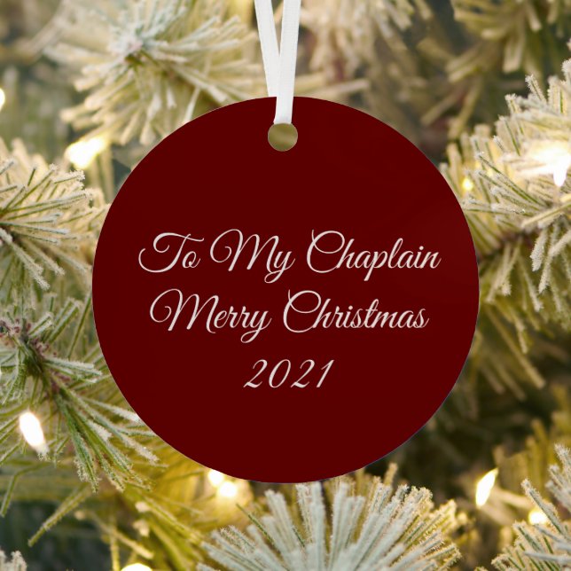 Zu meinem Chaplain-Metall-Ornament Ornament Aus Metall (InSitu)