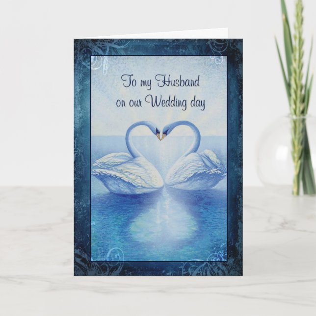Zu meinem Ehemann an unserem Hochzeitstag Karte (Vorderseite)