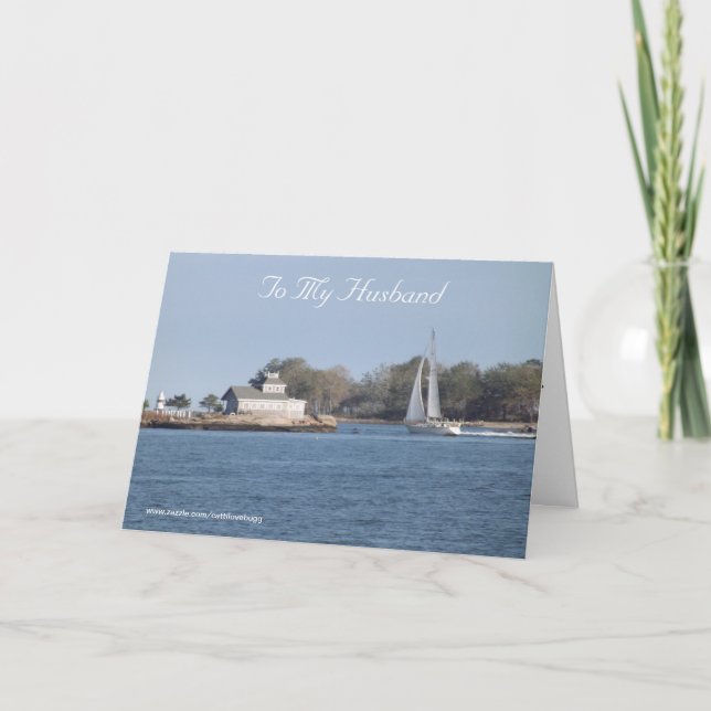 Zu meinem Ehemann Karte (Vorderseite)