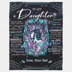 zu meinem Geschenk, Brief an Tochter vom Vater Fleecedecke