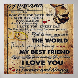 Zu meinem Geschenk für den Ehemann Love Husband Poster