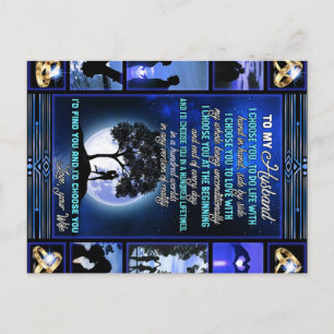 Zu meinem Geschenk für den Ehemann, Niedliches Geb Postkarte