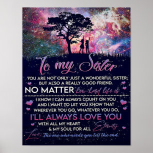 Zu meinem Geschenk für meine Schwester Lady Girl, Poster