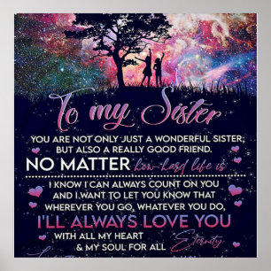 Zu meinem Geschenk für meine Schwester Lady Girl,  Poster