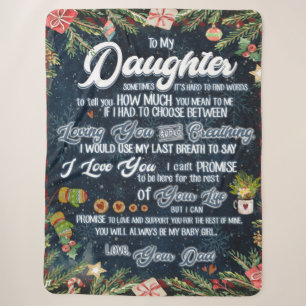 Zu meinem Geschenk, Weihnachtsbrief an Tochter Sherpadecke