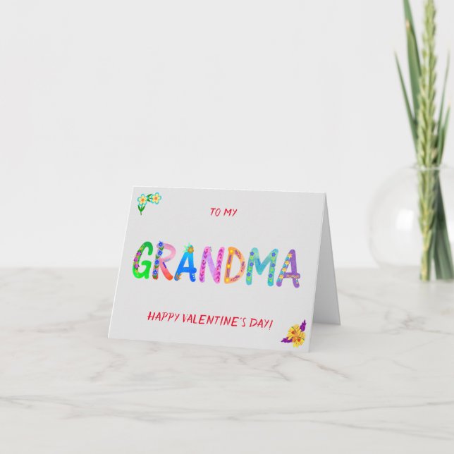 Zu meinem GRANDMA-Glücklichen Valentinstag Karte (Vorderseite)