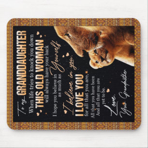 Zu meinem Großtochter Geschenk von Oma, Löwenliebh Mousepad