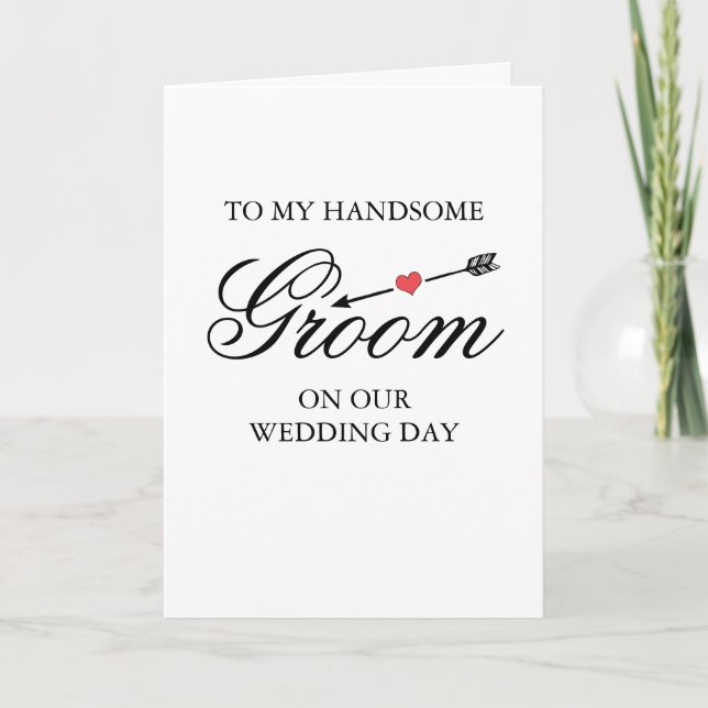 zu meinem Gruß | Hochzeitstag Karte (Vorderseite)