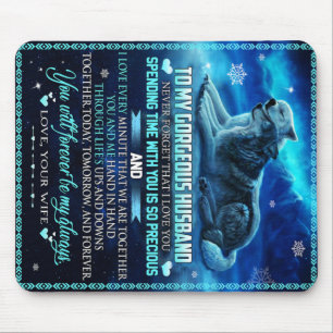 Zu meinem Husband Wolf Geschenk, Ehemann Geburtsta Mousepad