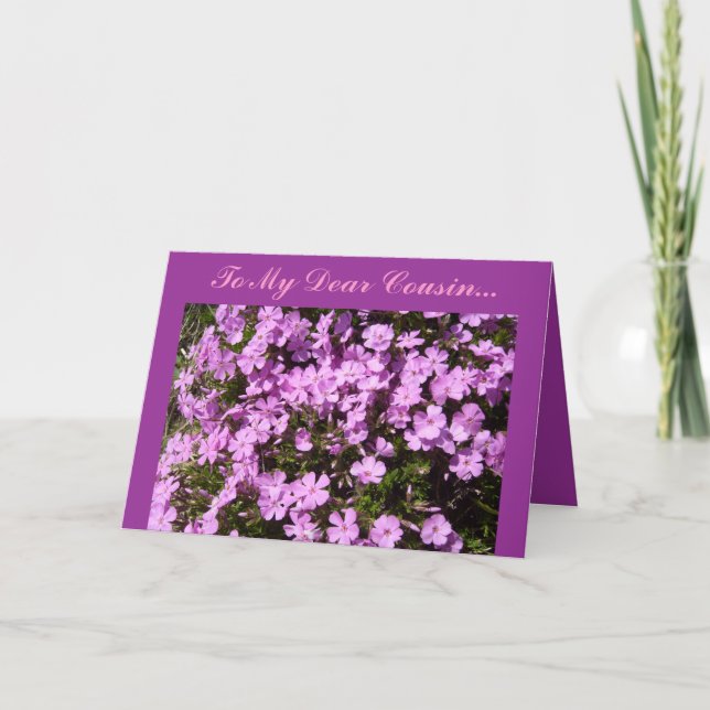 Zu meinem lieben Cousin… Karte (Vorderseite)