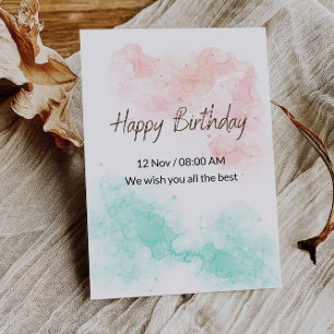 Zu meinem liebsten Babe glücklichen Geburtstag, Li Karte