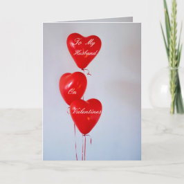 Zu meinem Mann auf der Valentinin-Liebe Feiertagskarte